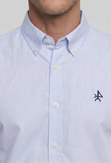Camisas clásica color celeste