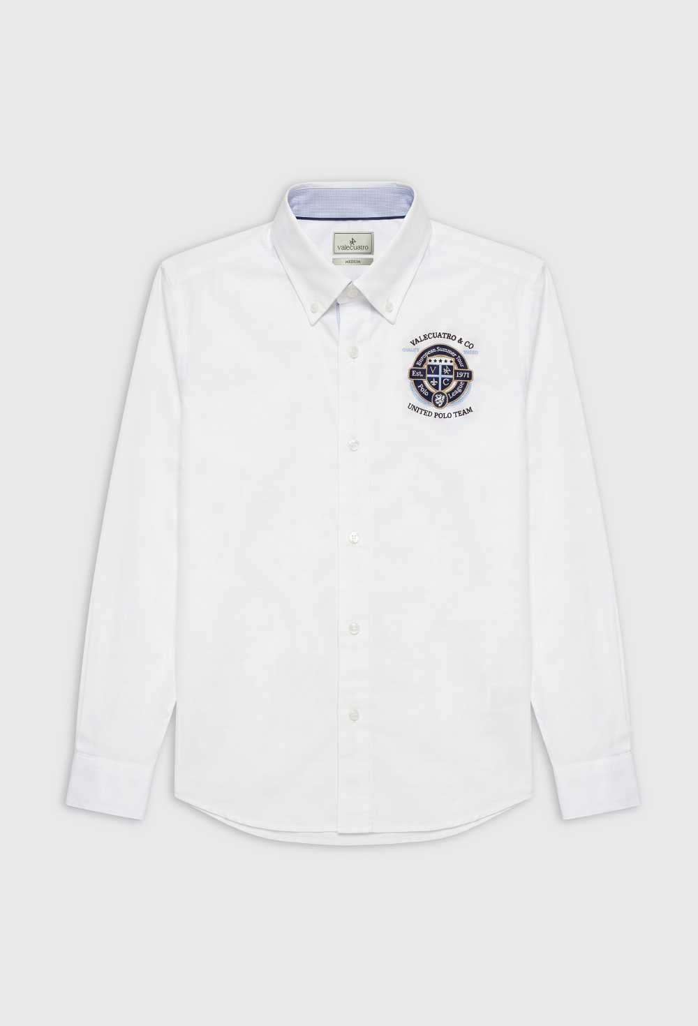camisas - Camisa semibordada United Polo blanca