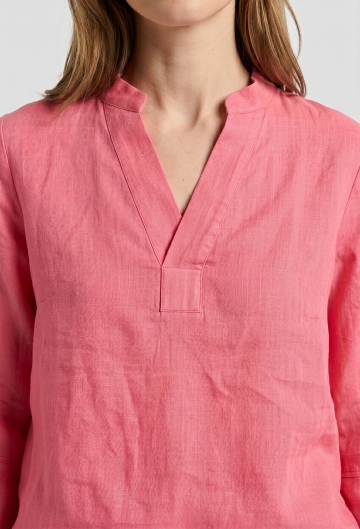 Blusa lino color coral