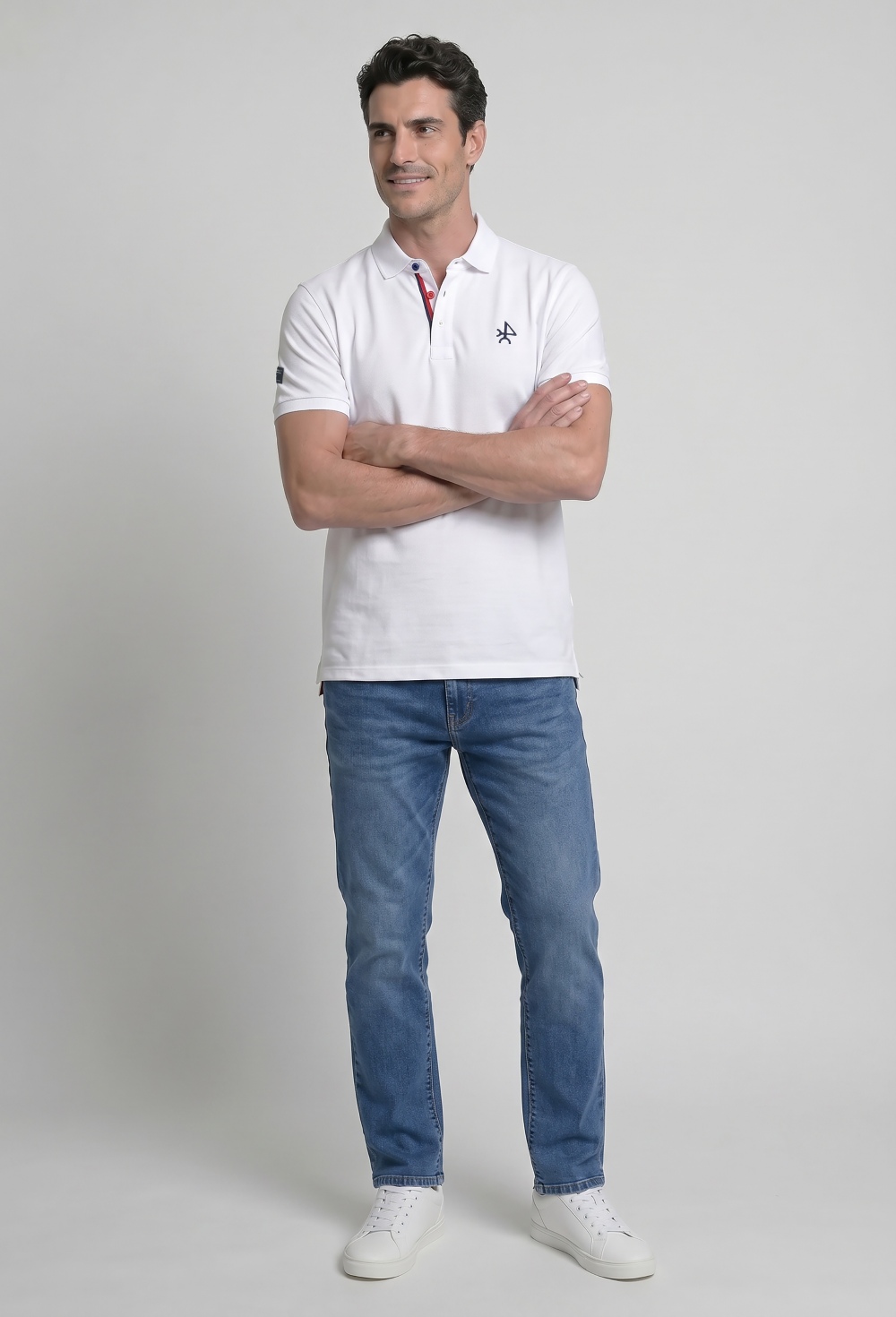 Valecuatro - Polo clásico Valecuatro blanco