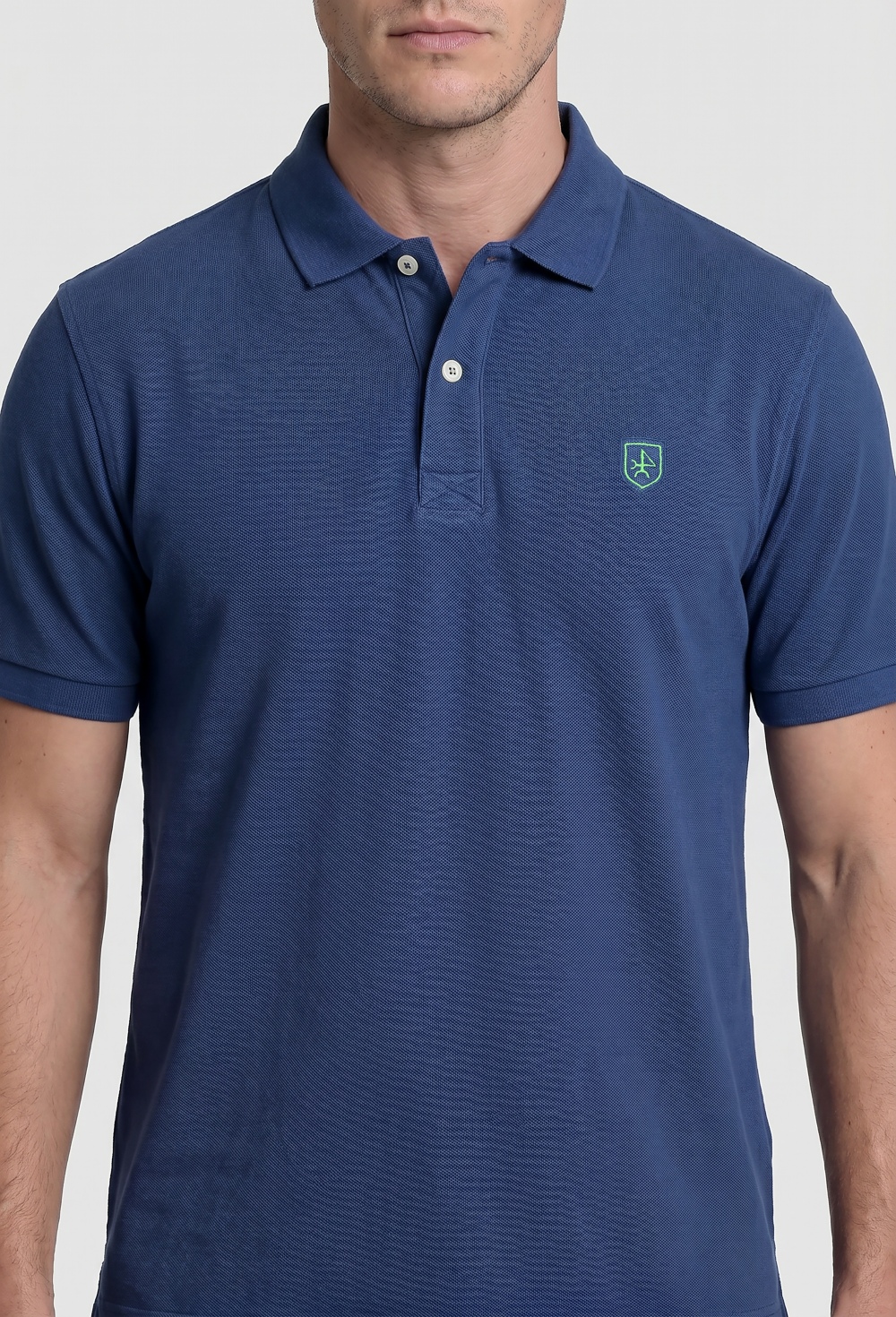 Polo clásico logo azul marino - Valecuatro