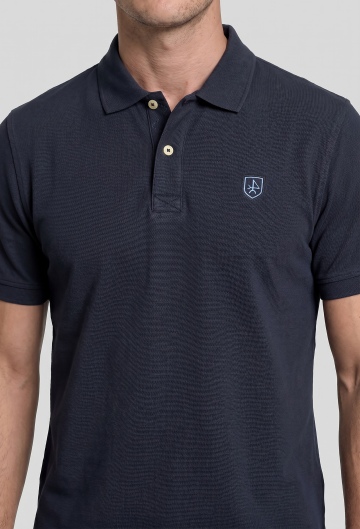 Polo clásico logo negro