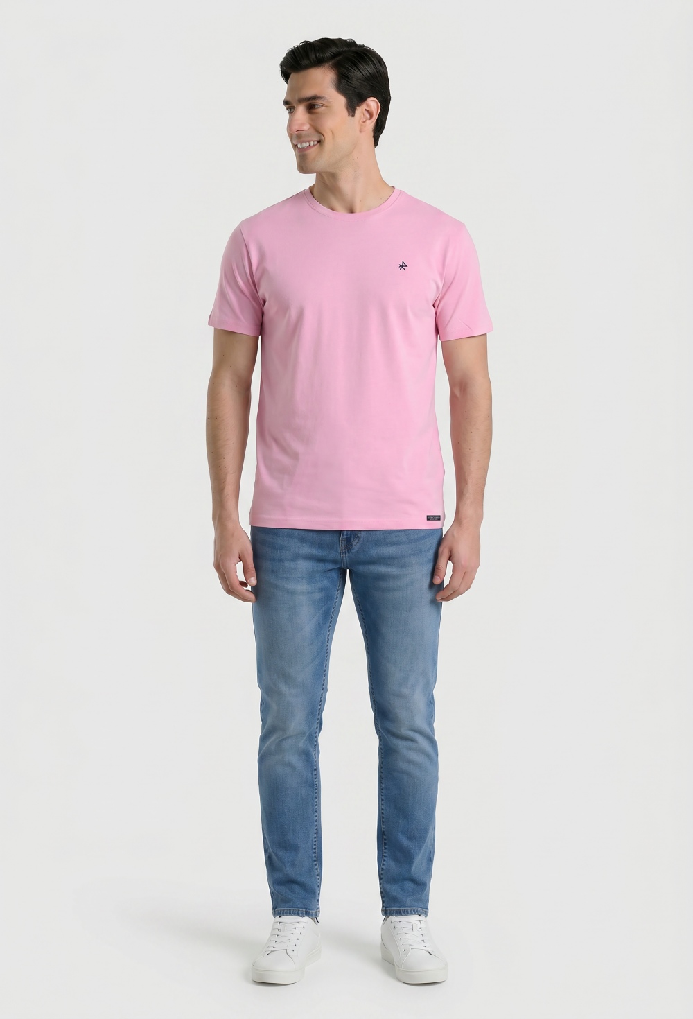 Camiseta básica logo Valecuatro rosa - Valecuatro