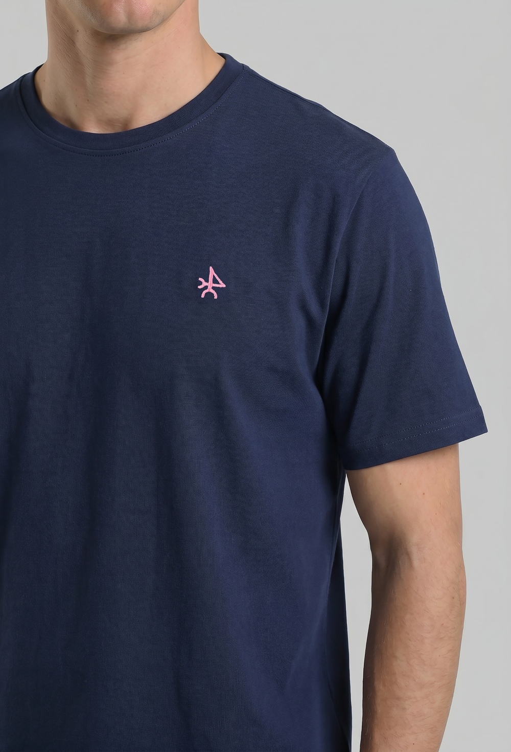Camiseta básica logo Valecuatro azul marino - 32.9