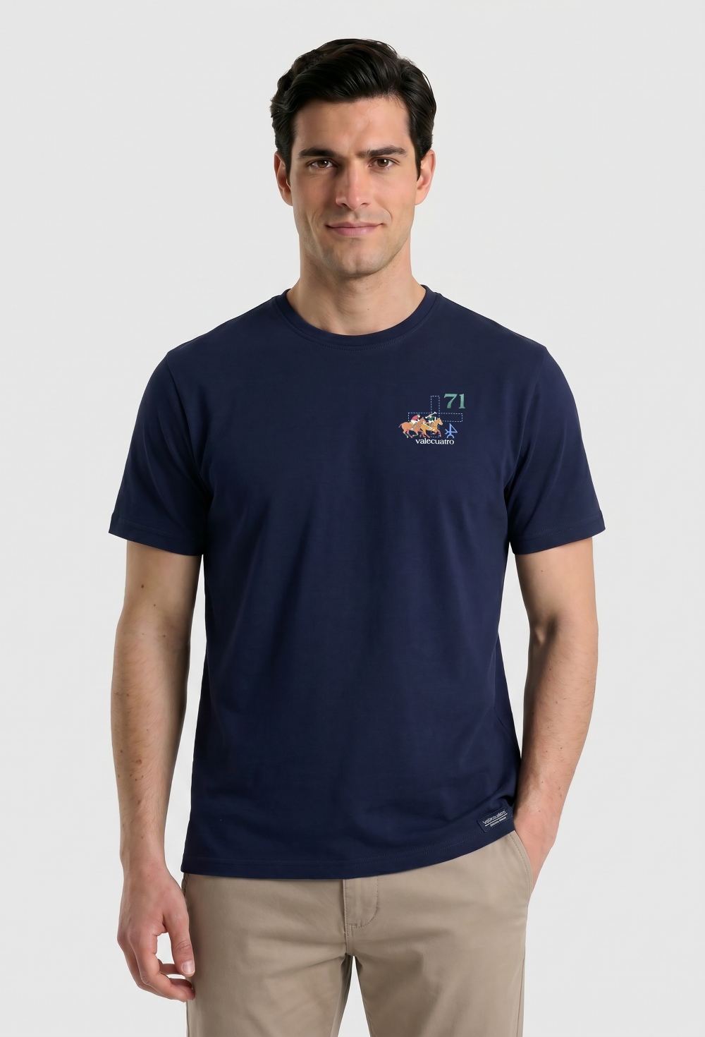 camisetas - Camiseta Player azul marino P26H-6560-AZM