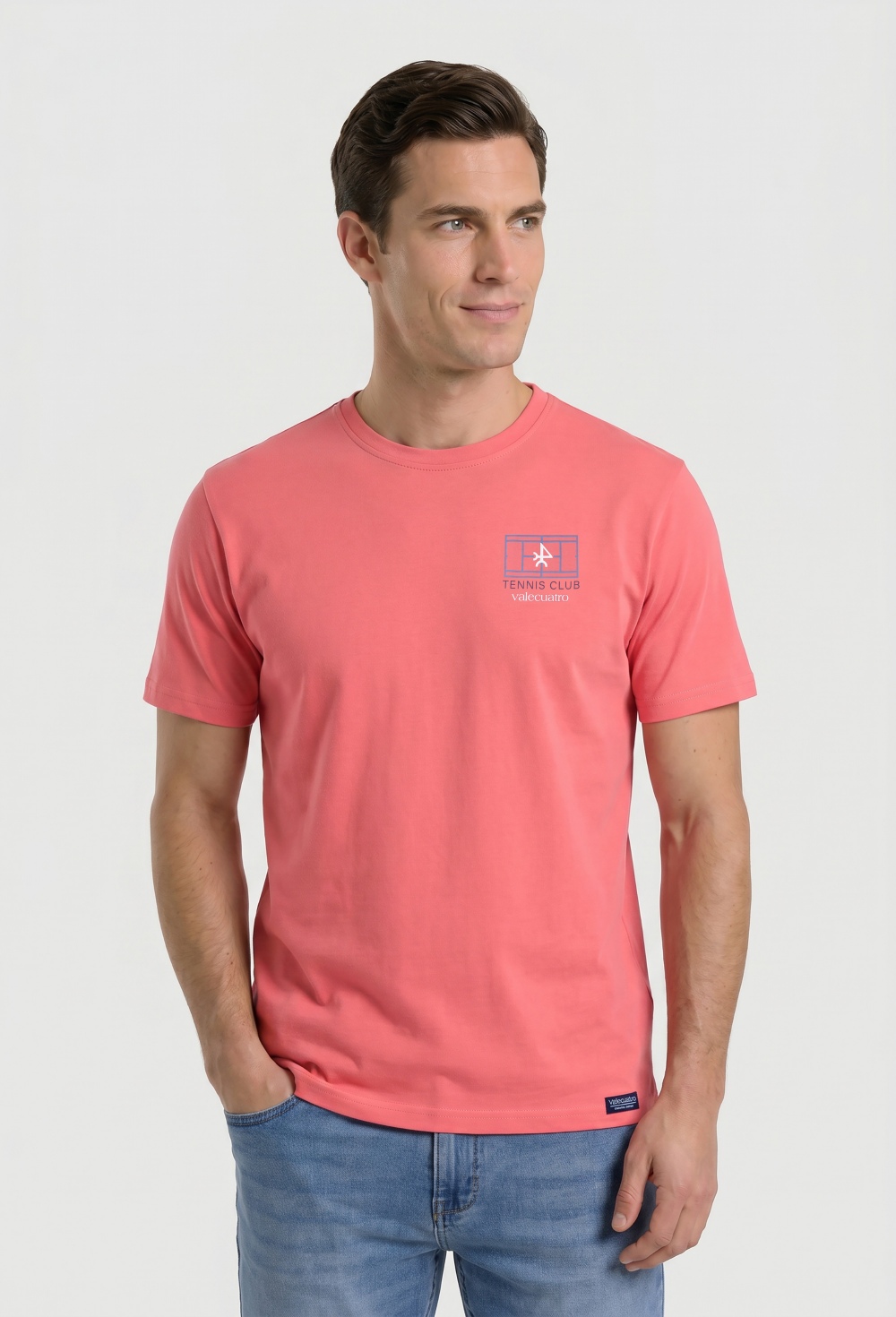 camisetas - Camiseta Tennis Club coral P26H-6564-COR