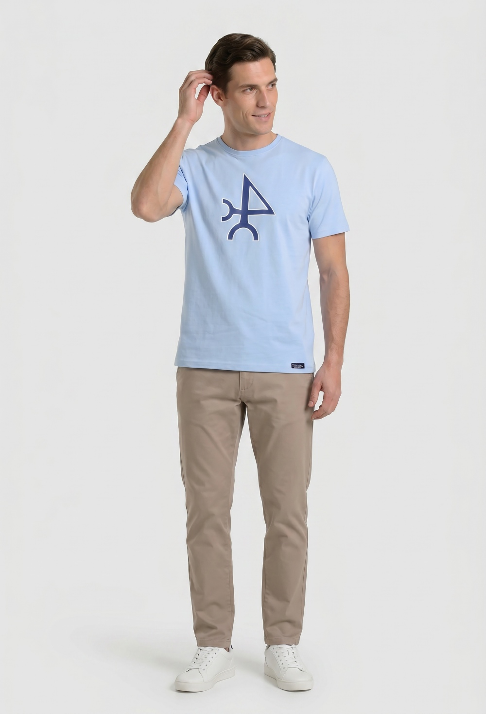 Camiseta logo color celeste - Valecuatro