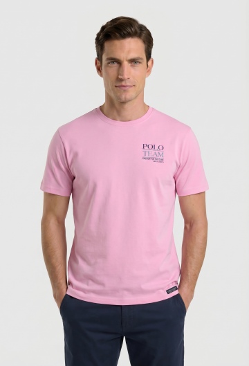 Camiseta Polo rosa