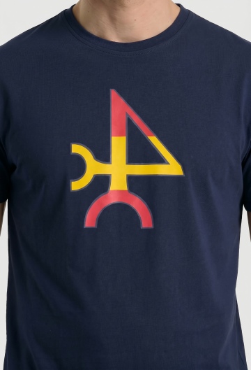 Camiseta logo Valecuatro España azul marino