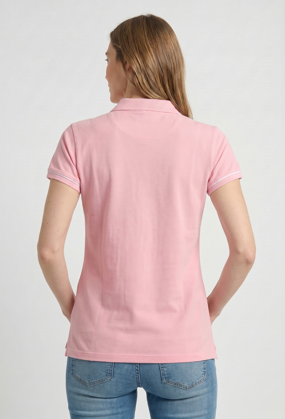 Polo Escudo clásico rosa - Valecuatro