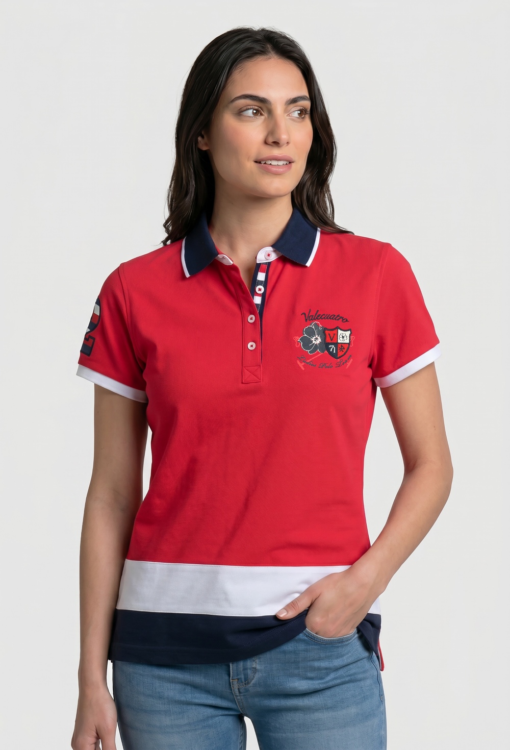 polos - Polo bordado Ladies Team rojo P26M-6589-RJ