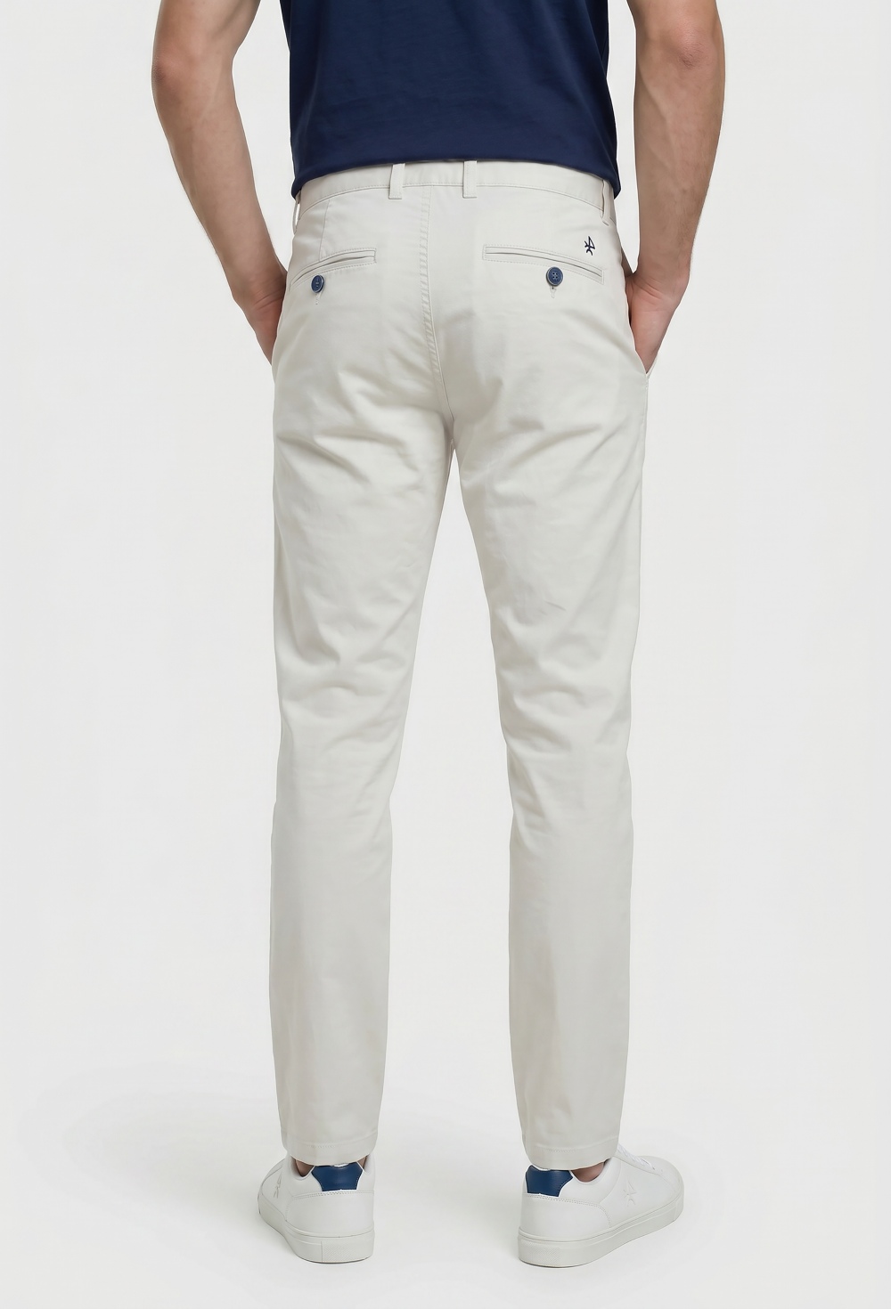 Valecuatro - Pantalón chino Valecuatro blanco roto