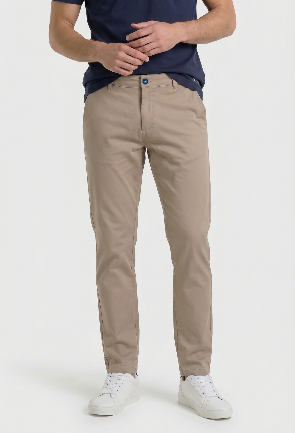 pantalones - Pantalón chino clásico beige P26H-6538-BG