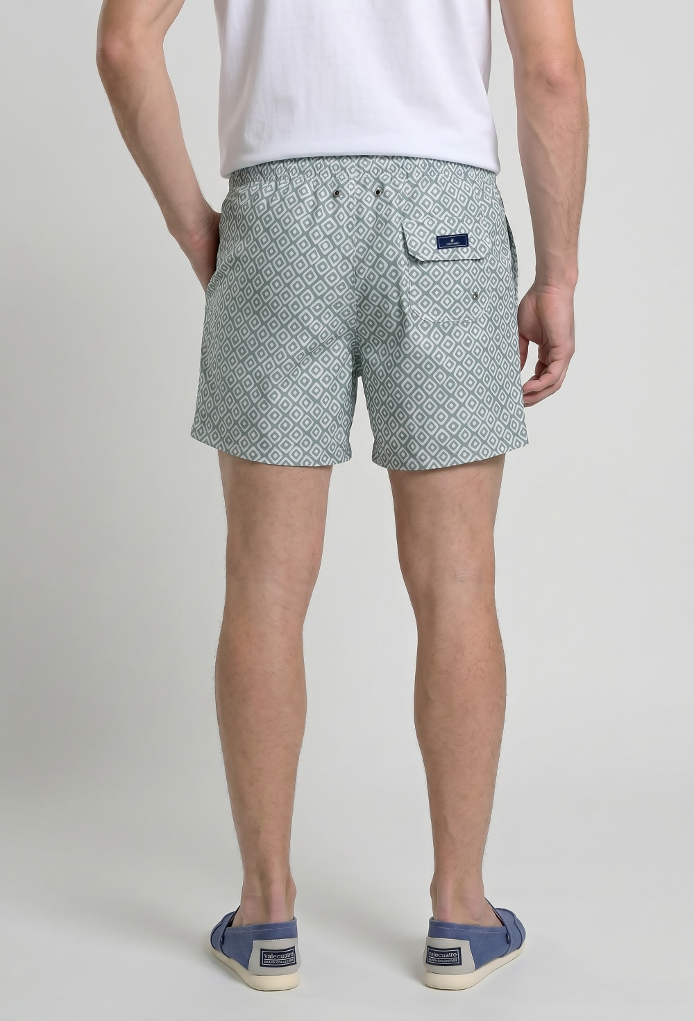 Valecuatro - Bañador estampado verde claro