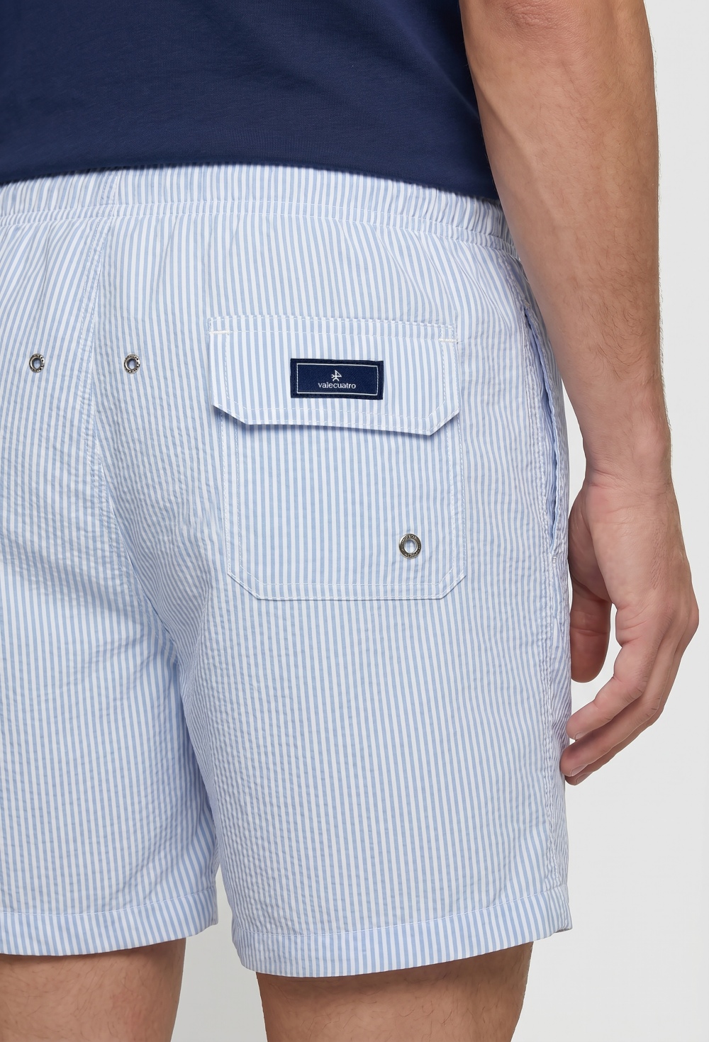 Bañador estampado a rayas azul celeste - 52.9