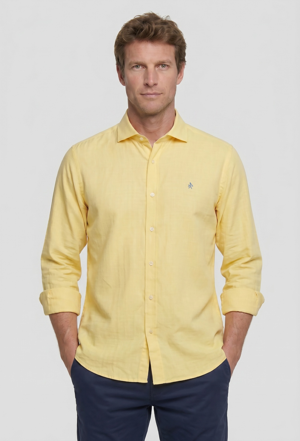 shirts - CAMISA H LINO P26H-6524-AM