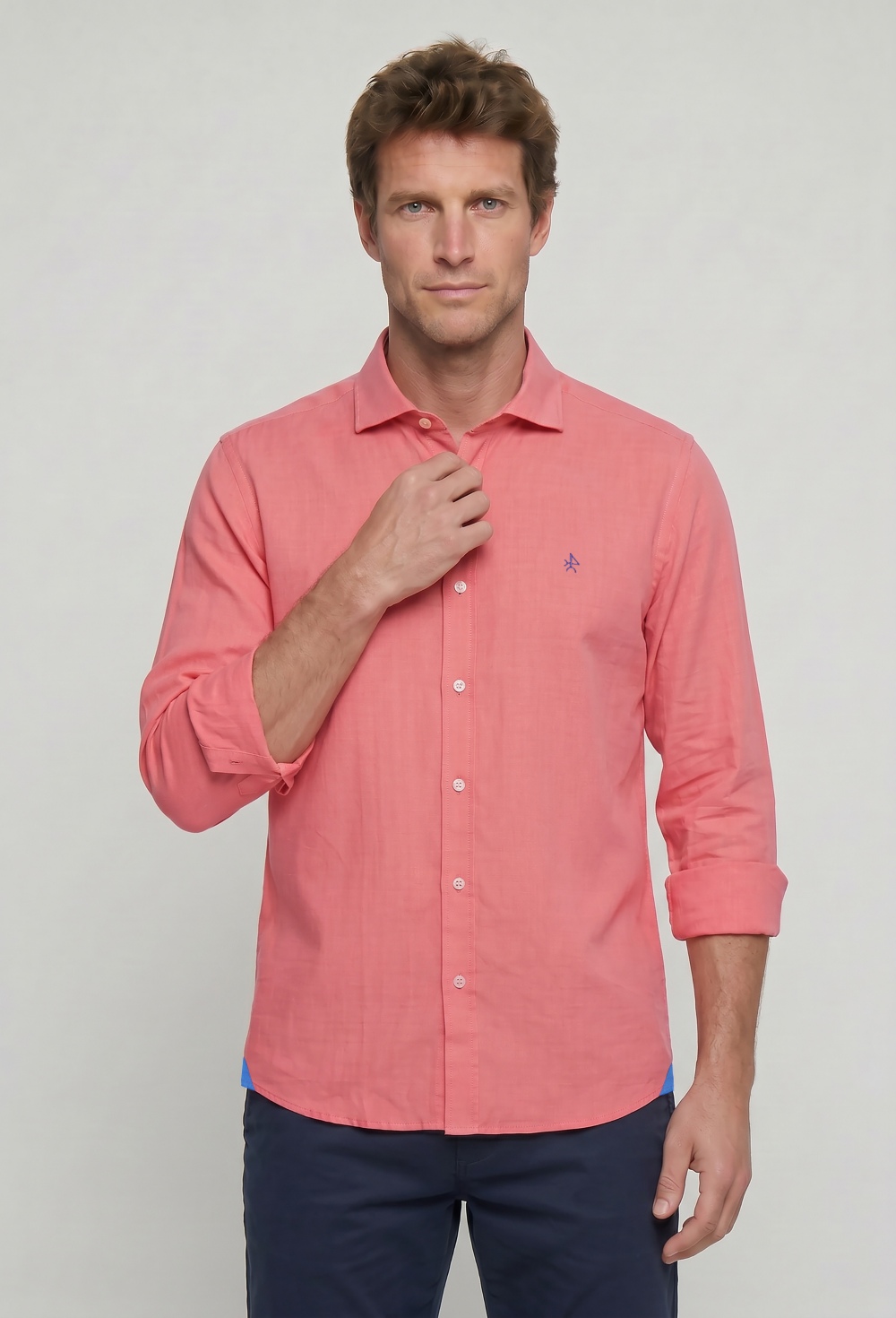 shirts - CAMISA H LINO P26H-6505-COR