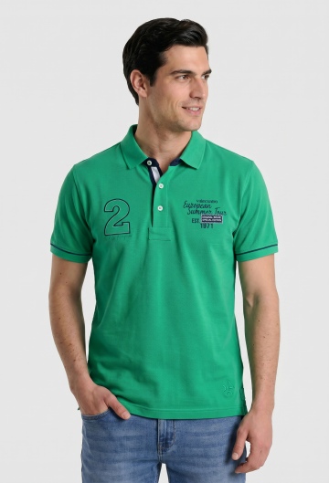 Polo Summer Tour bordado verde