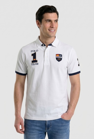 Polos escudos España blanco