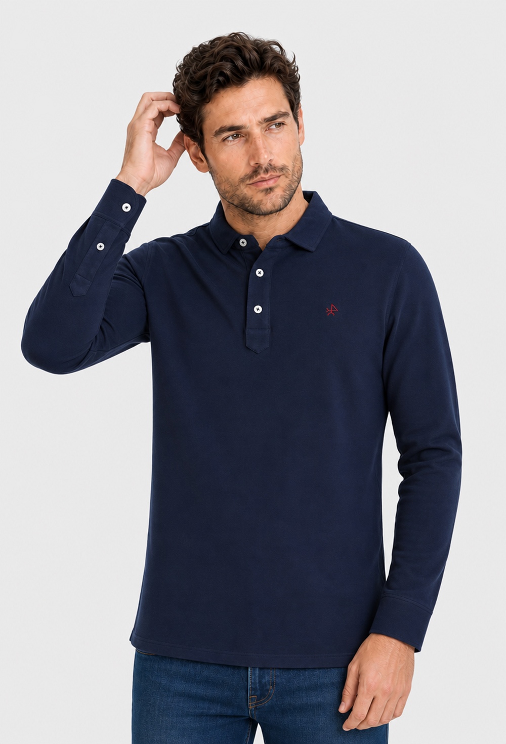 polos - POLO H CLASICO I25H-6355-AZM