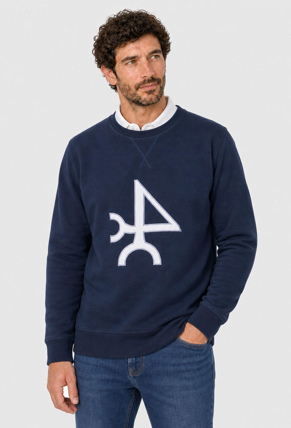 sweats - SUDADERA H LOGO P26H-6572-AZM