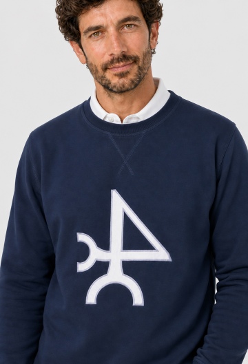 Sudadera logo azul marino