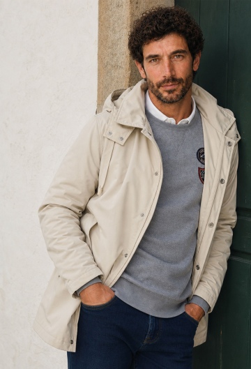 Parka Valecuatro blanco roto
